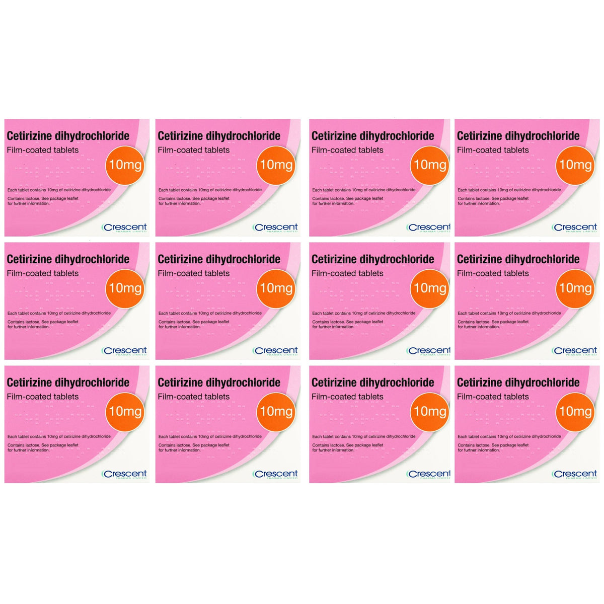 360 Tablets Cetirizine Dihydrochloride 10mg 30 Tablets Hayfever & Allergy Relief (12 Months Supply)